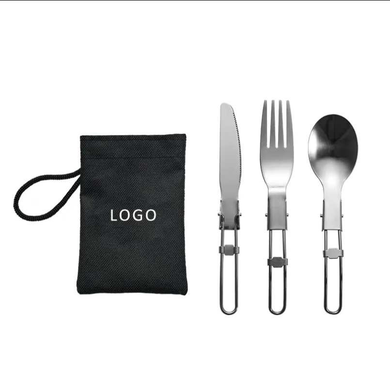 Foldable Stainless Steel Travel Cutlery Set