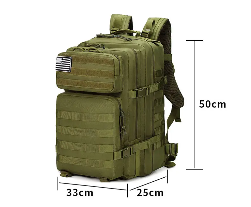 45L Waterproof Tactical Backpack with Camouflage Design