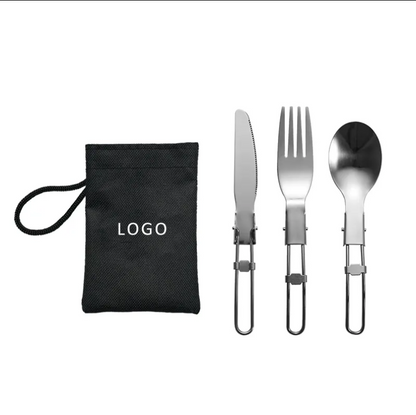 Foldable Stainless Steel Travel Cutlery Set
