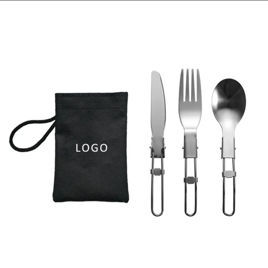 Foldable Stainless Steel Travel Cutlery Set