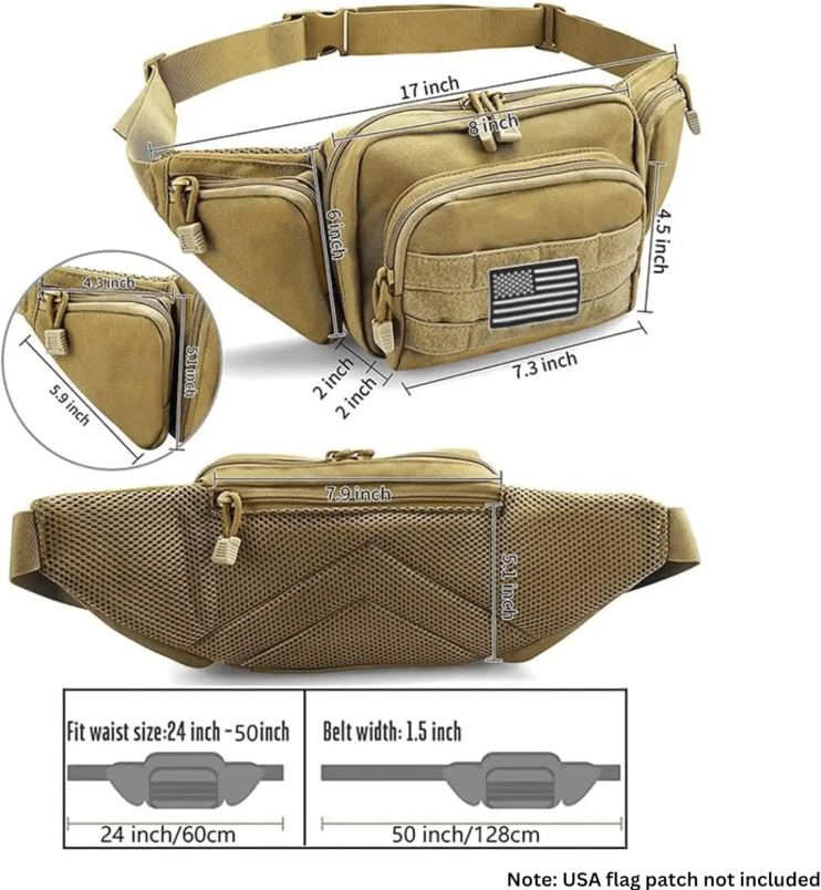 Concealed Carry Tactical Waist Pack