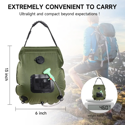 Portable Solar Camping Shower Bag - 20L