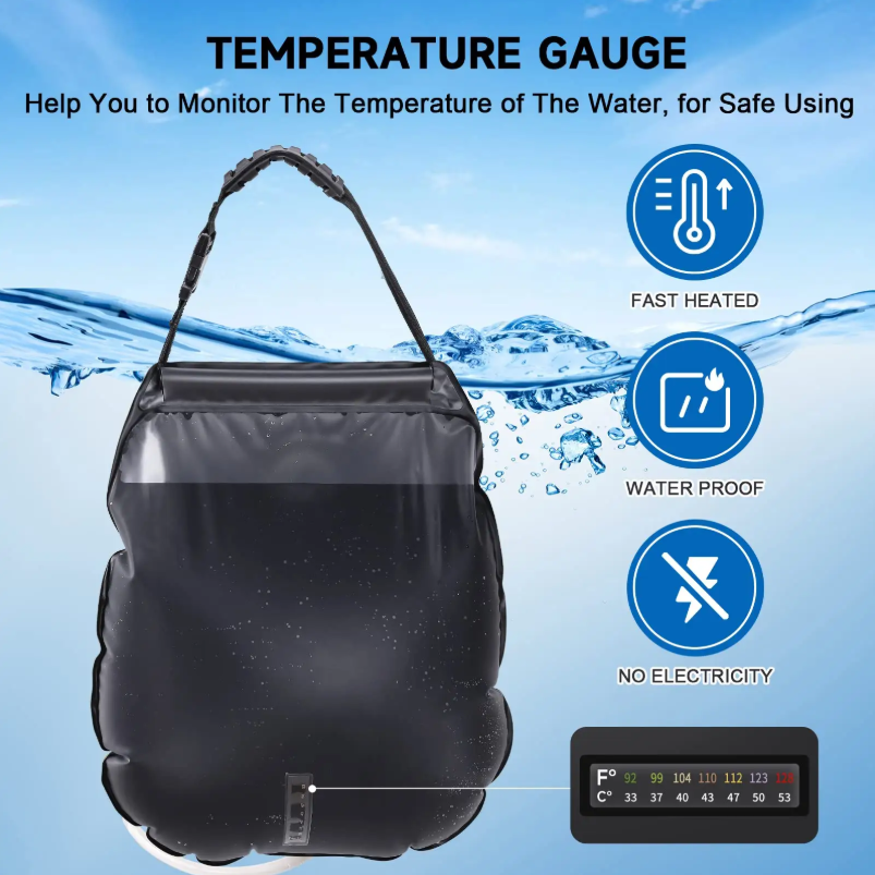 Portable Solar Camping Shower Bag - 20L