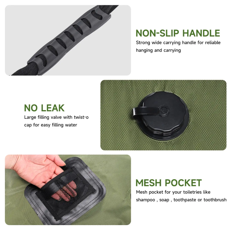 Portable Solar Camping Shower Bag - 20L