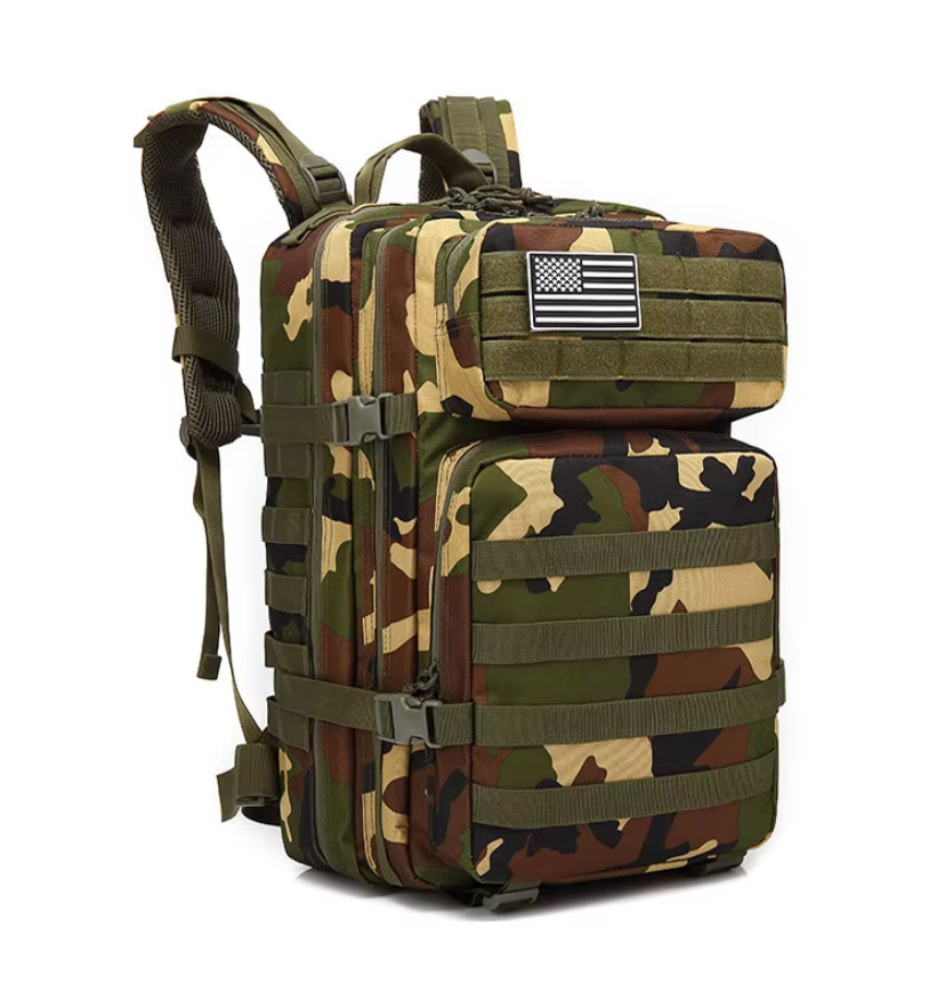 45L Camo Outdoor Hiking Rucksack